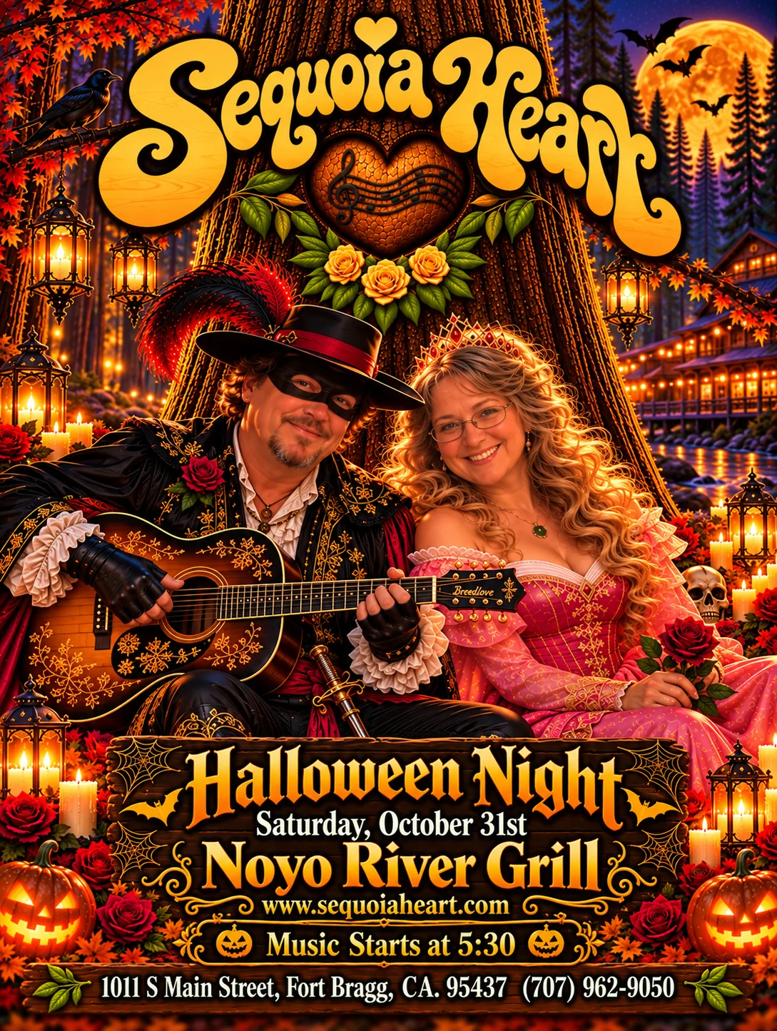 Sequoia Heart Halloween Night at Noyo River Grill